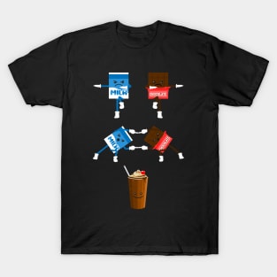 Chocolate, Milk, Milkshake, Fusion, Shake, Creamy, Fun T-Shirt